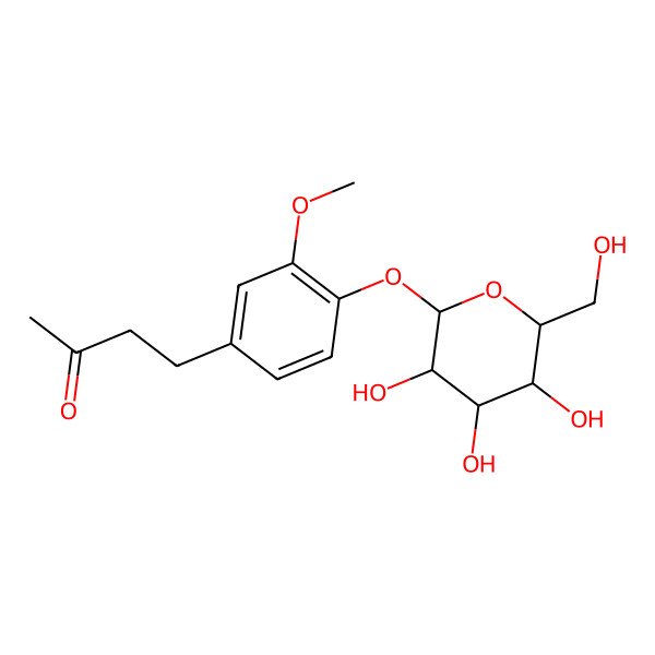 2D Structure of Zingerone beta-D-glucopyranoside