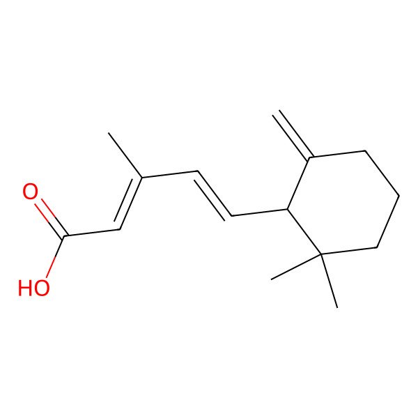 2D Structure of (+/-)-(2E,4E)-gamma-ionylideneacetic acid