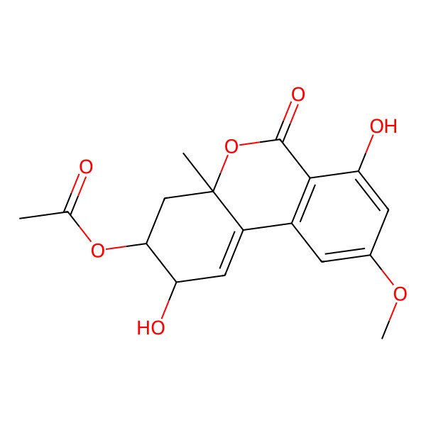 2D Structure of (-)-(2R,3R,4aR)-altenuene-3-acetoxy ester