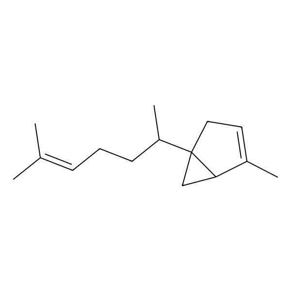 2D Structure of (+)-(2S,6S,7S)-sesquithujene