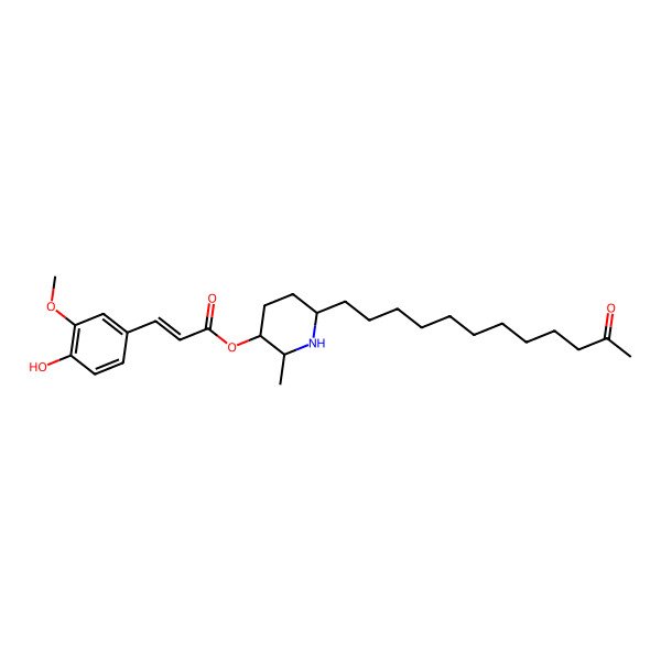 2D Structure of (+)-3-O-feruloylcassine 2D Structure of (+)-3-O-feruloylcassine