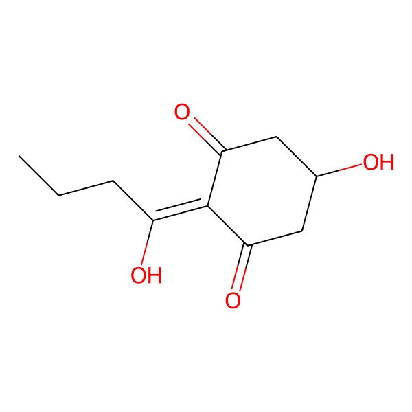 2D Structure of (+-)-3,5-Dihydroxy-2-(1-oxobutyl)-2-cyclohexen-1-one