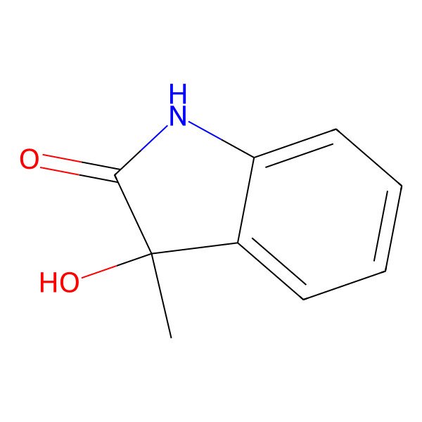 2D Structure of (-)-(3S)-3-hydroxy-3-methyloxindole