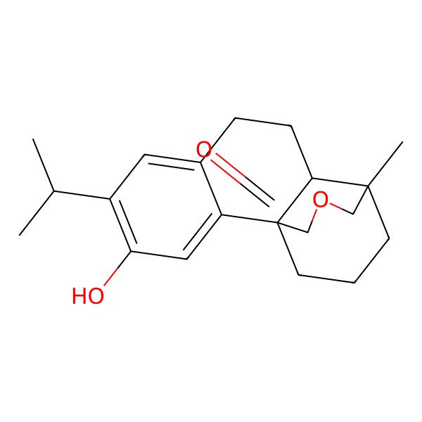 2D Structure of (-)-(4S,5S,10R)-12,18-dihydroxyabieta-8,11,13-trien-20-oic acid-18,20-lactone 2D Structure of (-)-(4S,5S,10R)-12,18-dihydroxyabieta-8,11,13-trien-20-oic acid-18,20-lactone
