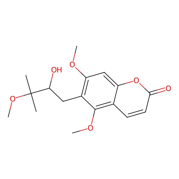 2D Structure of (+)-6-(2-Hydroxy-3-methoxy-3-methylbutyl