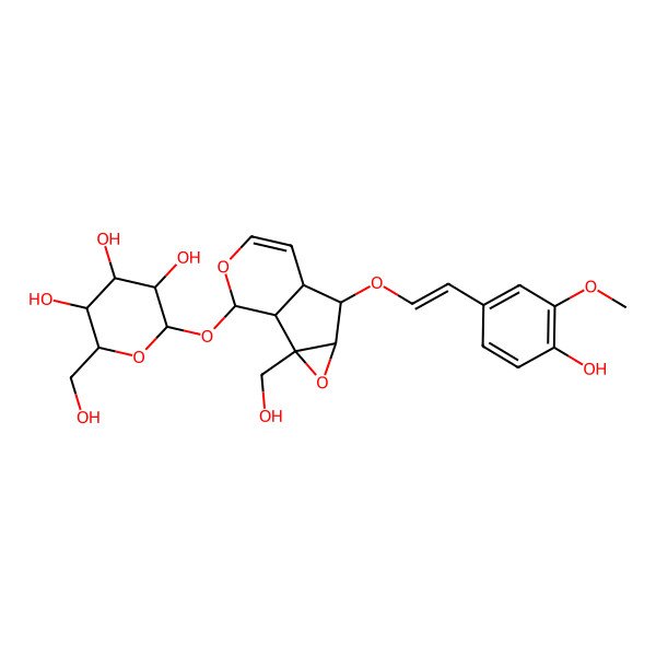 2D Structure of (-)-6-Feruloyl-catalpol