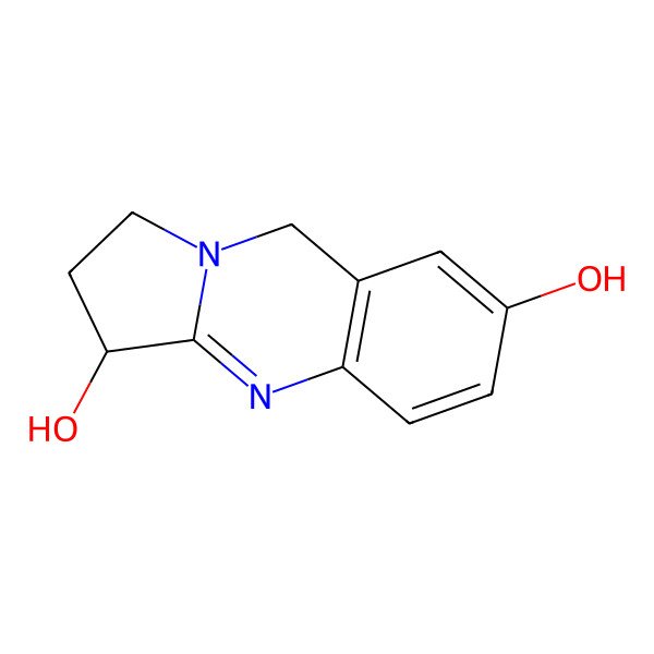 2D Structure of 1,2,3,9-Tetrahydropyrrolo[2,1-b]quinazoline-3,7-diol