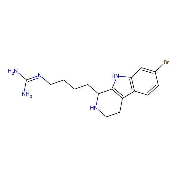 2D Structure of (-)-7-Bromohomotrypargine