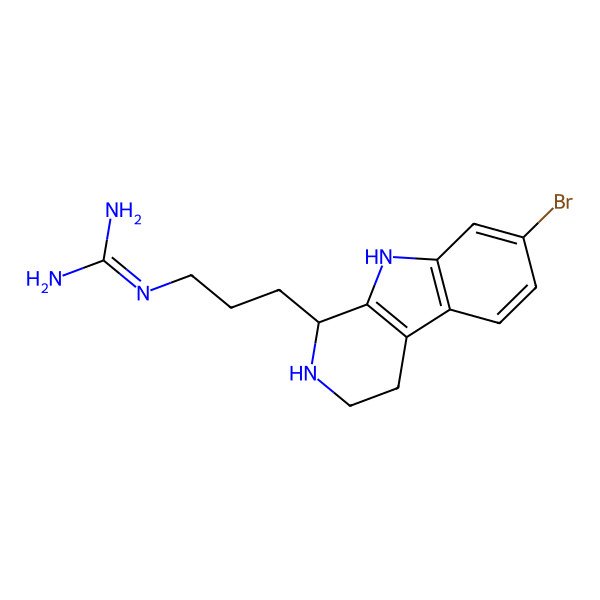 2D Structure of (+)-7-Bromotrypargine