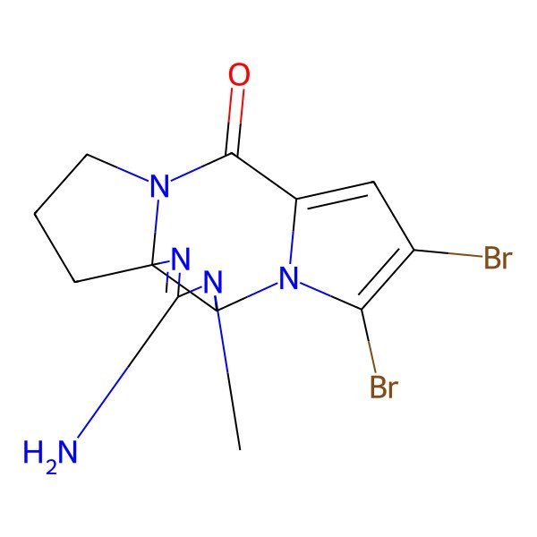 2D Structure of (-)-7-N-methyldibromophakellin