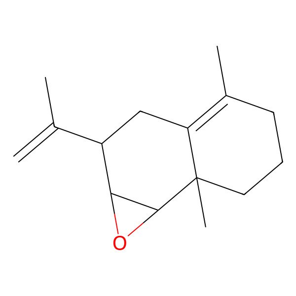 2D Structure of (+)-8, 9-Epoxyselina-4,11-diene