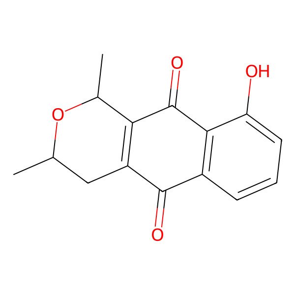 2D Structure of (+)-9-Demethyleleutherin
