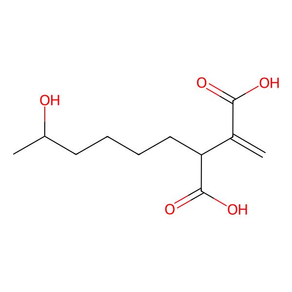 2D Structure of (-)-9-Hydroxyhexylitaconic acid