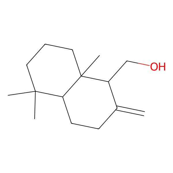 2D Structure of [(1R,4aR,8aR)-5,5,8a-trimethyl-2-methylidene-3,4,4a,6,7,8-hexahydro-1H-naphthalen-1-yl]methanol