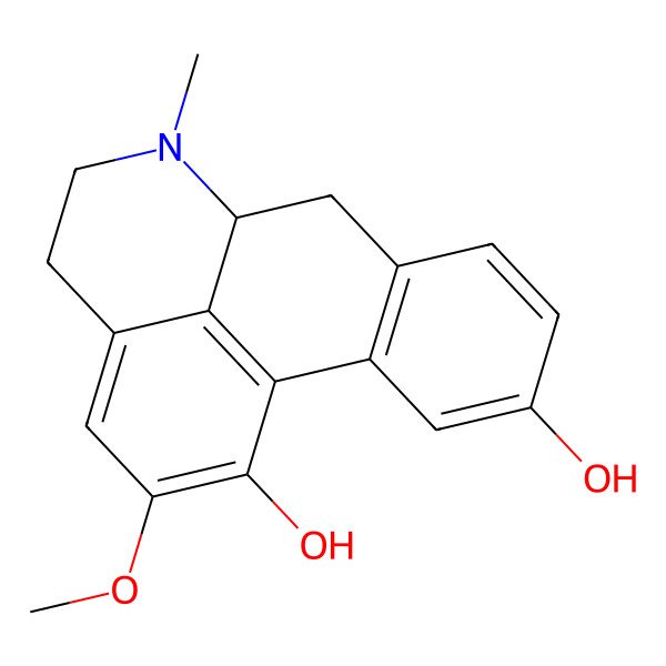 2D Structure of (-)-Apoglaziovine