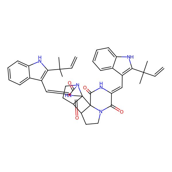 2D Structure of (-)-asperginulin A