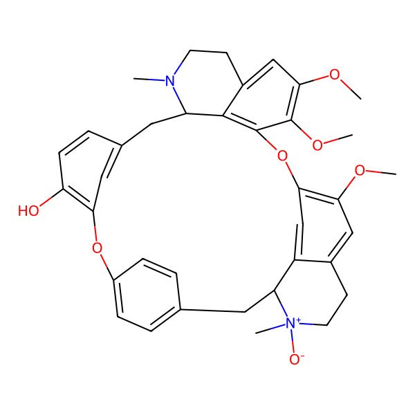 2D Structure of (+)-Berbamine 2'-beta-N-oxide