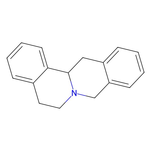 2D Structure of (13aS)-5,8,13,13a-Tetrahydro-6H-dibenzo(a,g)quinolizine