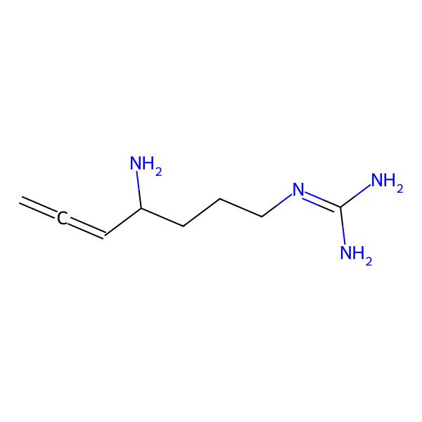 2D Structure of alpha-Allenylagmatine