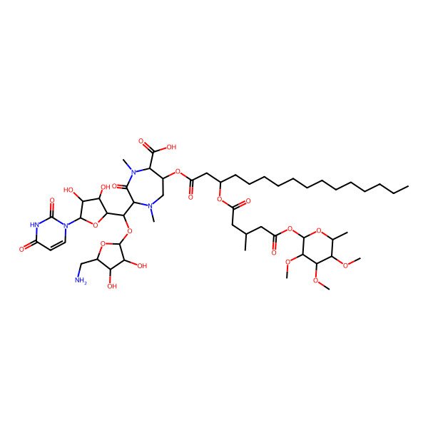 2D Structure of (-)-Caprazamycin A