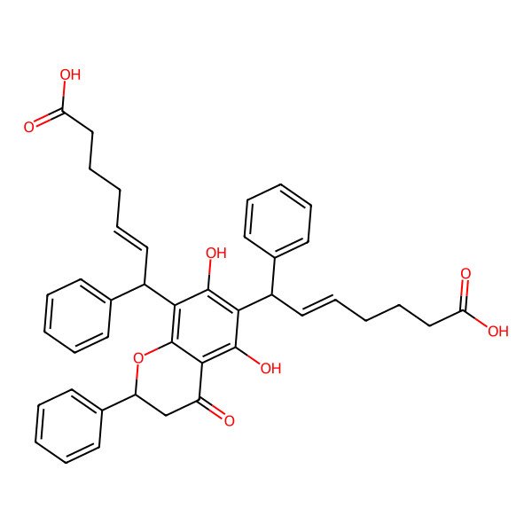 2D Structure of (+-)-chartaceone C