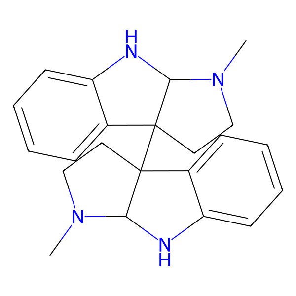 2D Structure of (+)-Chimonanthine 2D Structure of (+)-Chimonanthine
