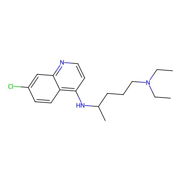 2D Structure of (+)-Chloroquine