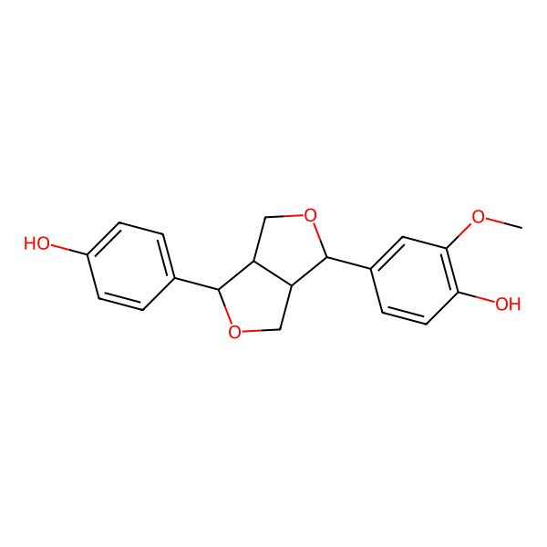 2D Structure of (-)-Demethoxylpinoresinol