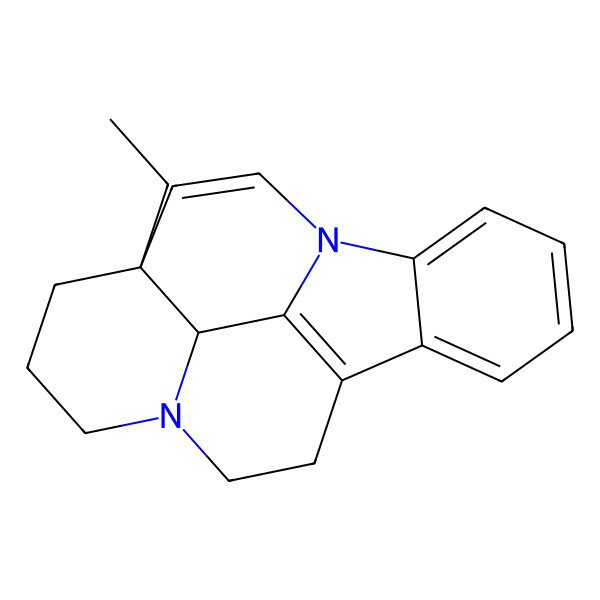 2D Structure of (-)-Eburnamenine