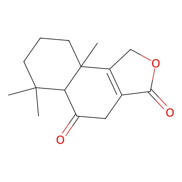 2D Structure of (5aS,9aS)-6,6,9a-trimethyl-1,4,5a,7,8,9-hexahydrobenzo[e][2]benzofuran-3,5-dione