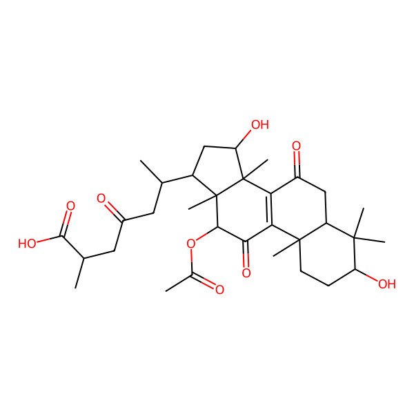 2D Structure of (-)-Ganoderic acid alpha
