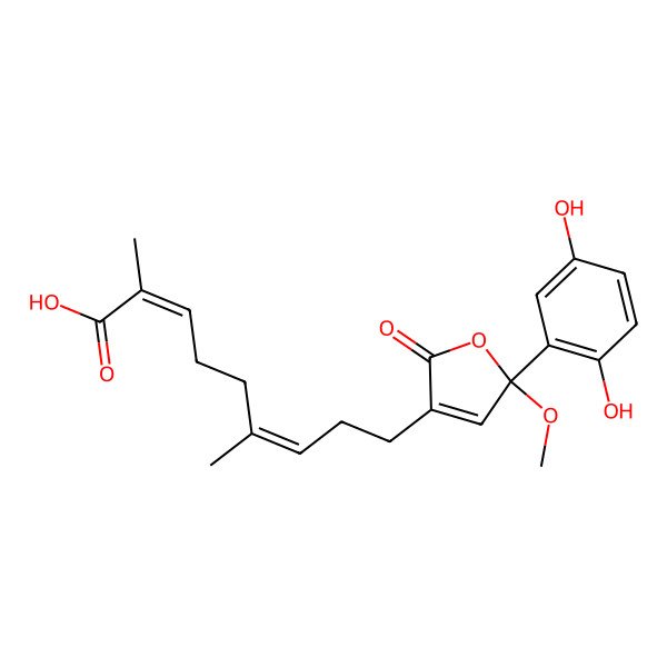 2D Structure of (+)-ganotheaecolumol G