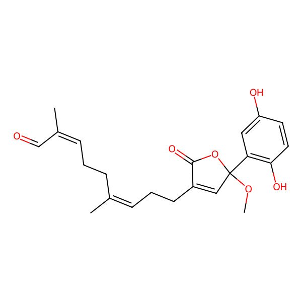 2D Structure of (+)-ganotheaecolumol H