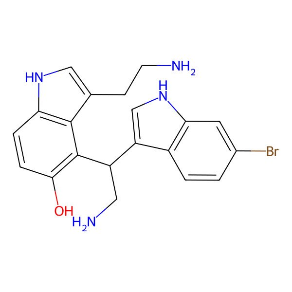 2D Structure of (+/-)-gelliusine D