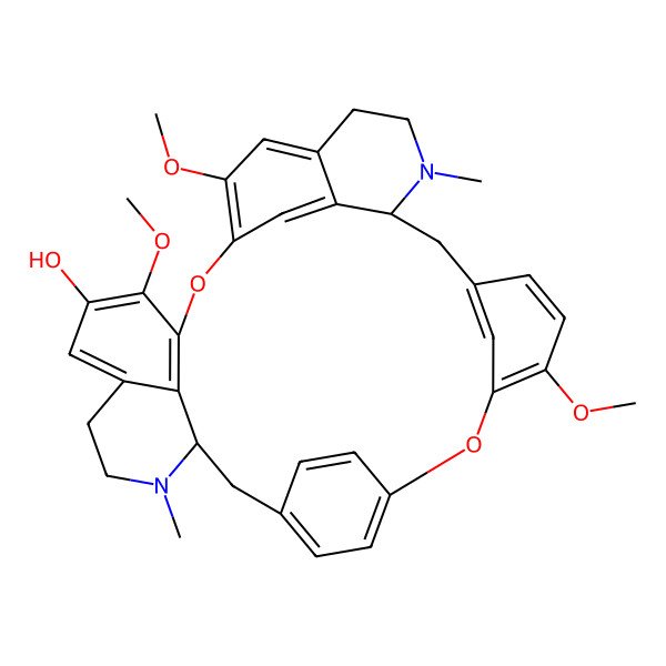 2D Structure of (-)-Gyrocarpine