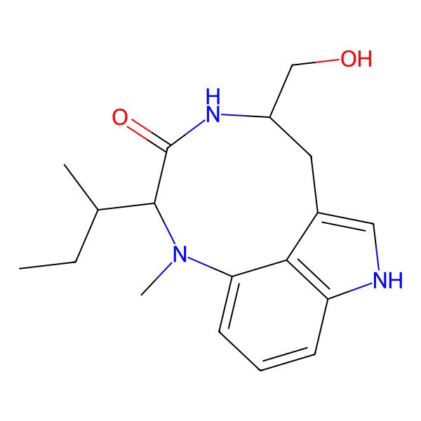 2D Structure of (-)-Indolactam I