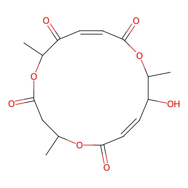2D Structure of (+)-macrosphelide B