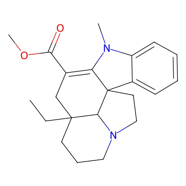2D Structure of (-)-Minovine