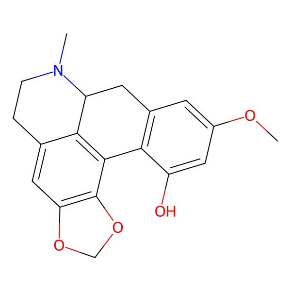 2D Structure of (-)-N-Methylcalycinine; N-Methylfissoldine