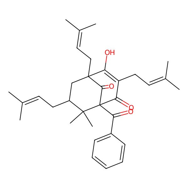 2D Structure of (+)-Nemorosone