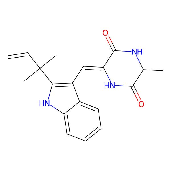2D Structure of (+)-neoechinulin A