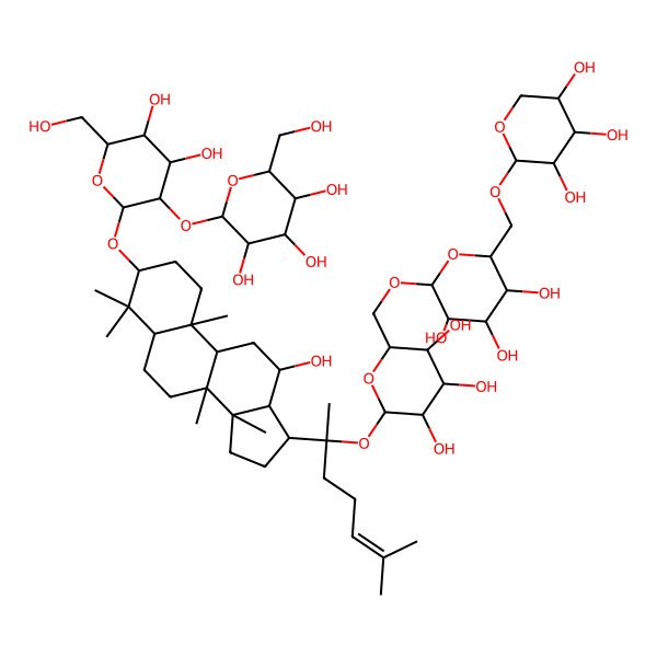2D Structure of (+)-Notoginsenoside R4