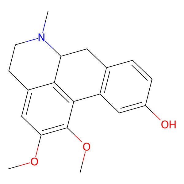 2D Structure of (-)-Nuciferoline 2D Structure of (-)-Nuciferoline