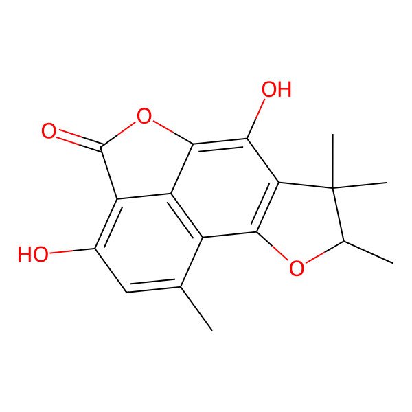 2D Structure of (-)-peniciphenalenin F