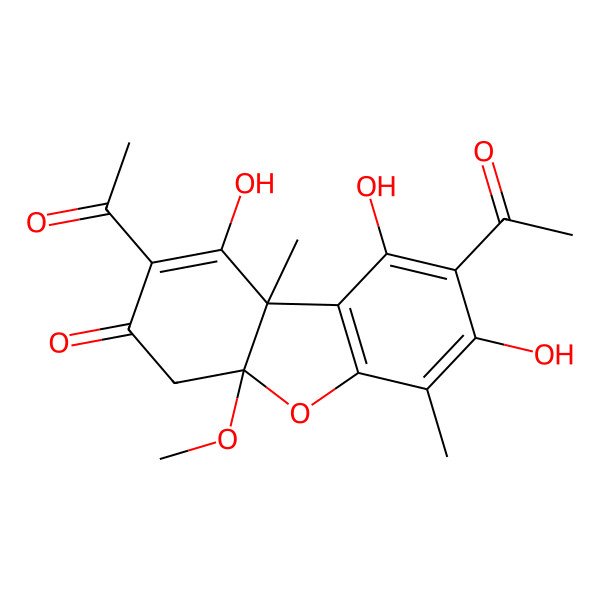 2D Structure of (-)-Placodiolic acid