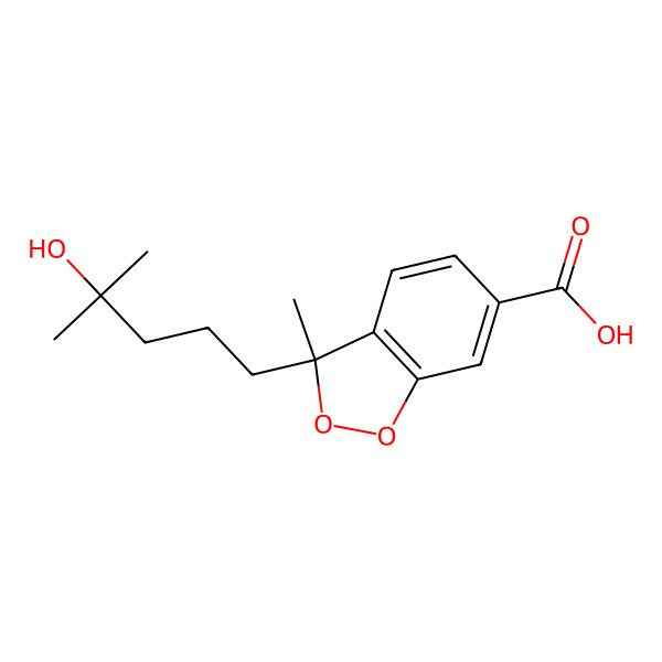 2D Structure of (-)-(R)-cyclo-hydroxysydonic acid