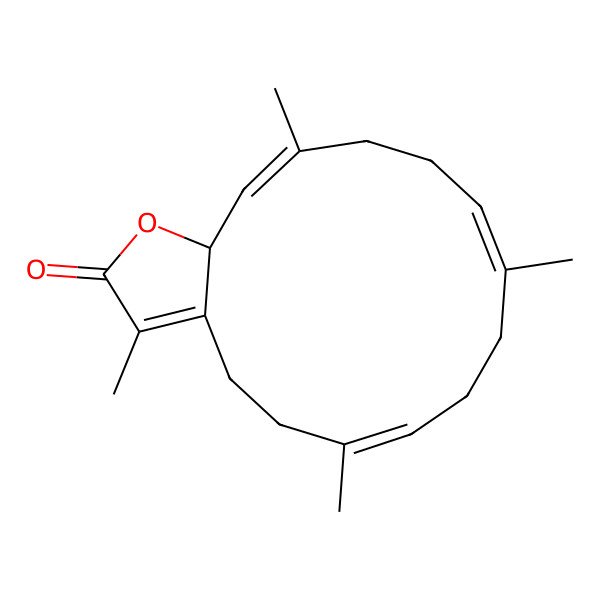 2D Structure of (+)-sarcophytoxin B