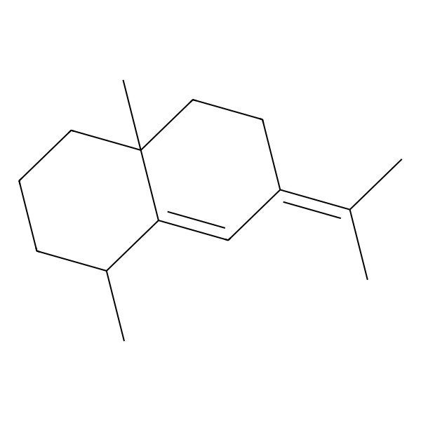 2D Structure of (-)-Selina-5,7(11)-diene 2D Structure of (-)-Selina-5,7(11)-diene
