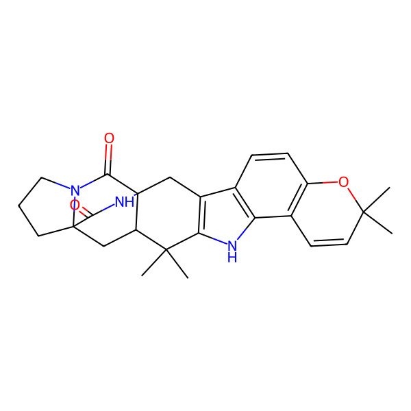 2D Structure of (-)-Stephacidin A