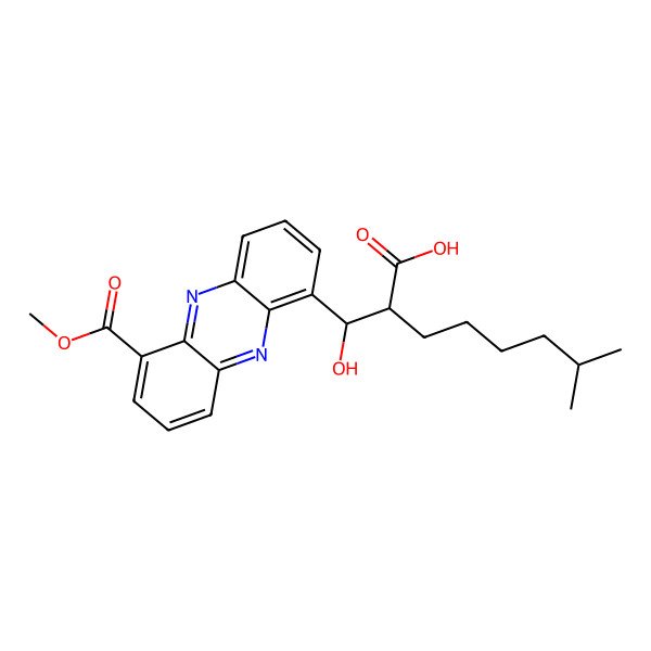2D Structure of (-)-Streptophenazine N